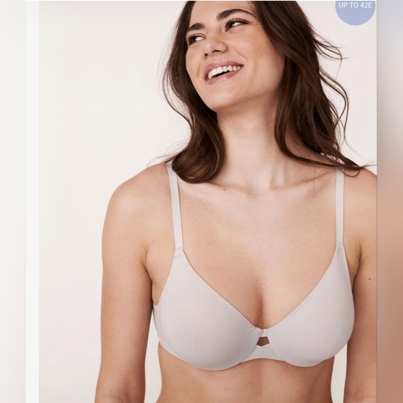 BLUE Cotton Bra - Picture 2 of 3